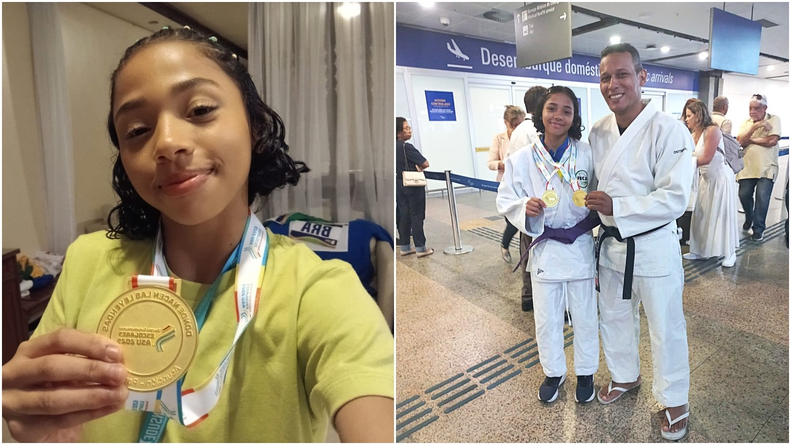 Judoca cearense de 14 anos conquista ouro em competição internacional