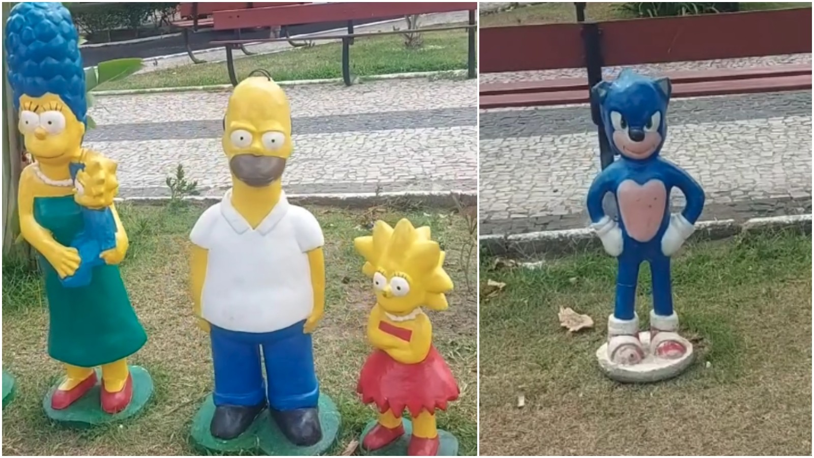 Decoração natalina em praça de Ibiapina no Ceará chama atenção nas redes