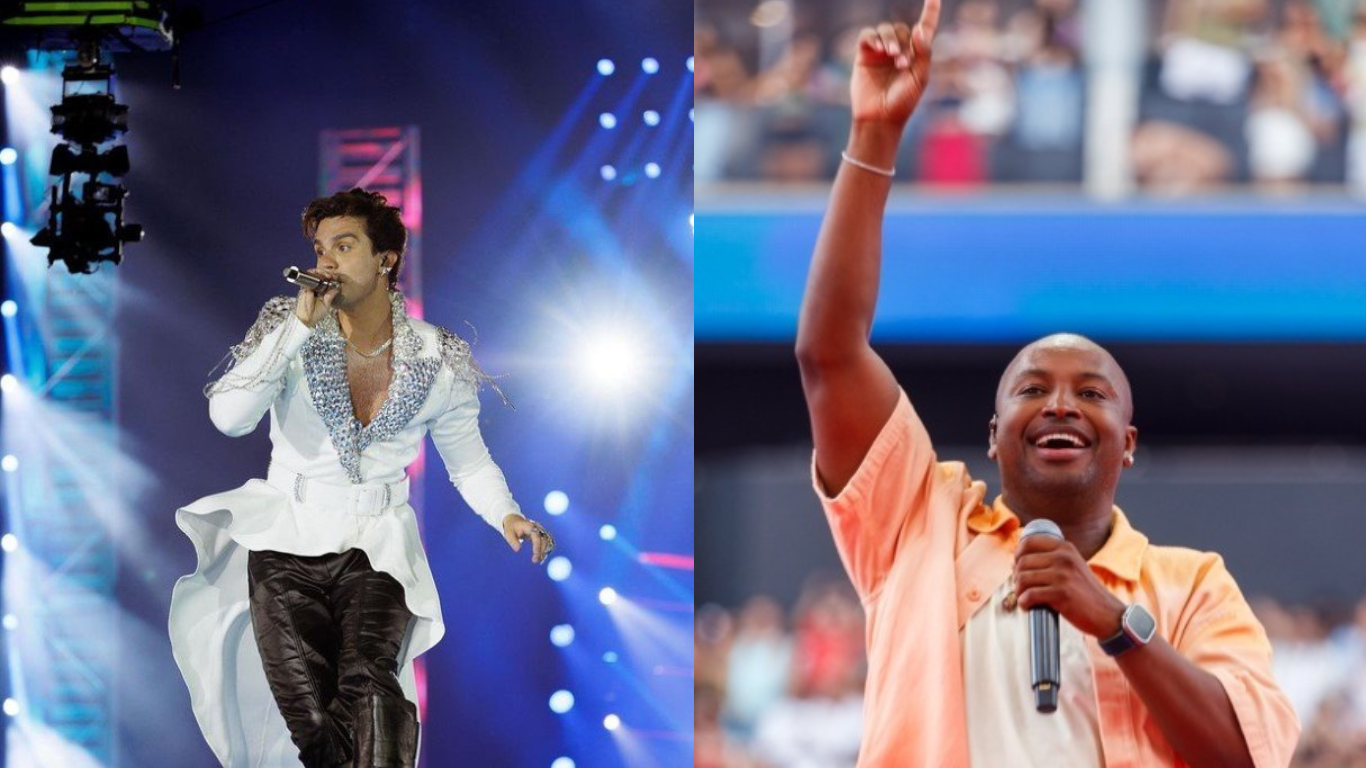 Luan Santana e Jorge e Mateus animam festa de réveillon em Pipa