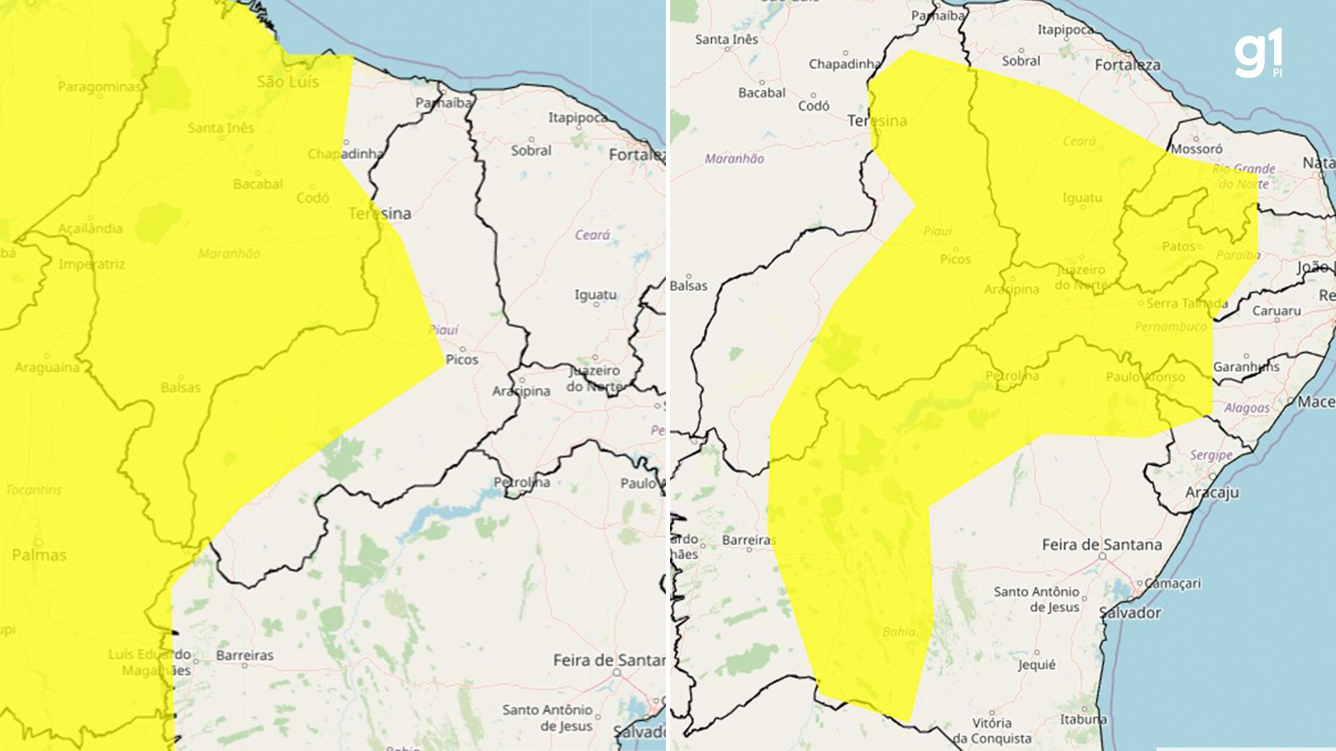 Piauí pode ter chuvas isoladas até 3 de janeiro, diz alerta do INmet