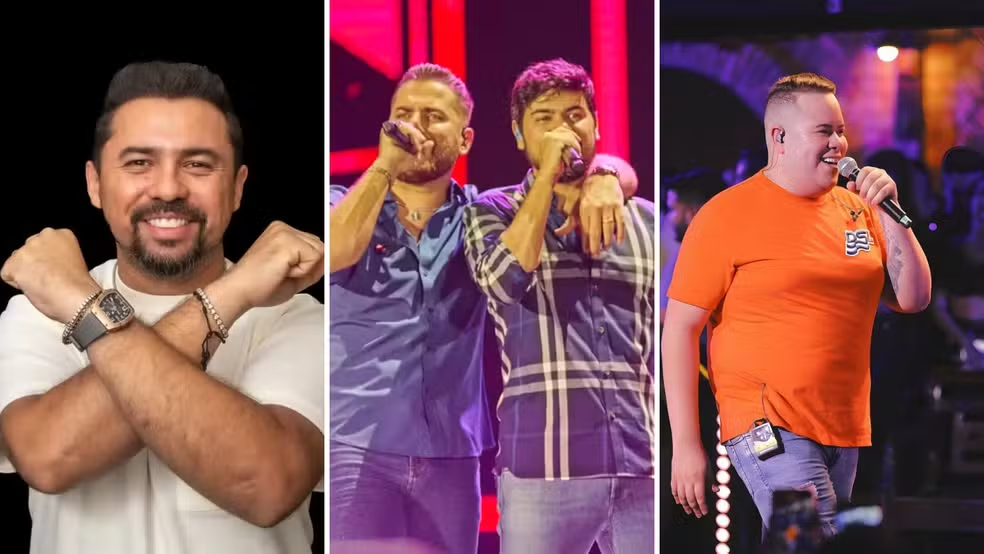 Shows de réveillon em São Luís com Xand Avião e Zé Neto e Cristiano