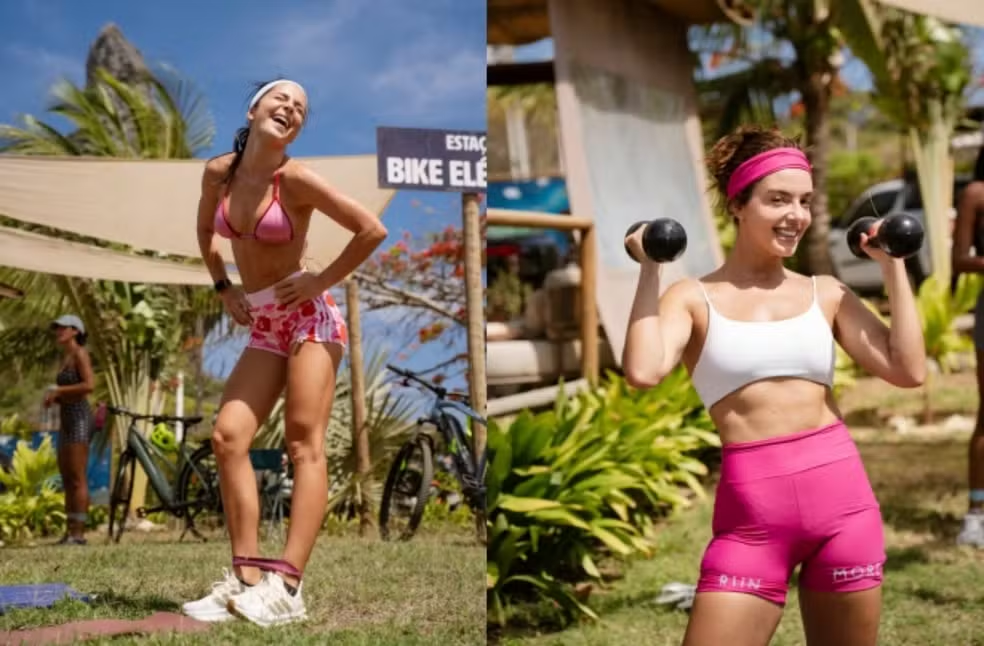 Jade Picon e Giovanna Lancellotti participam de projeto social em Fernando de Noronha