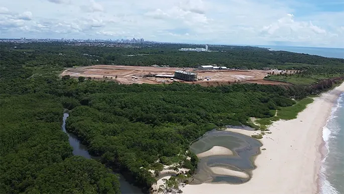 Escassez de mão de obra e chuvas atrasaram obras no Polo Turístico Cabo Branco