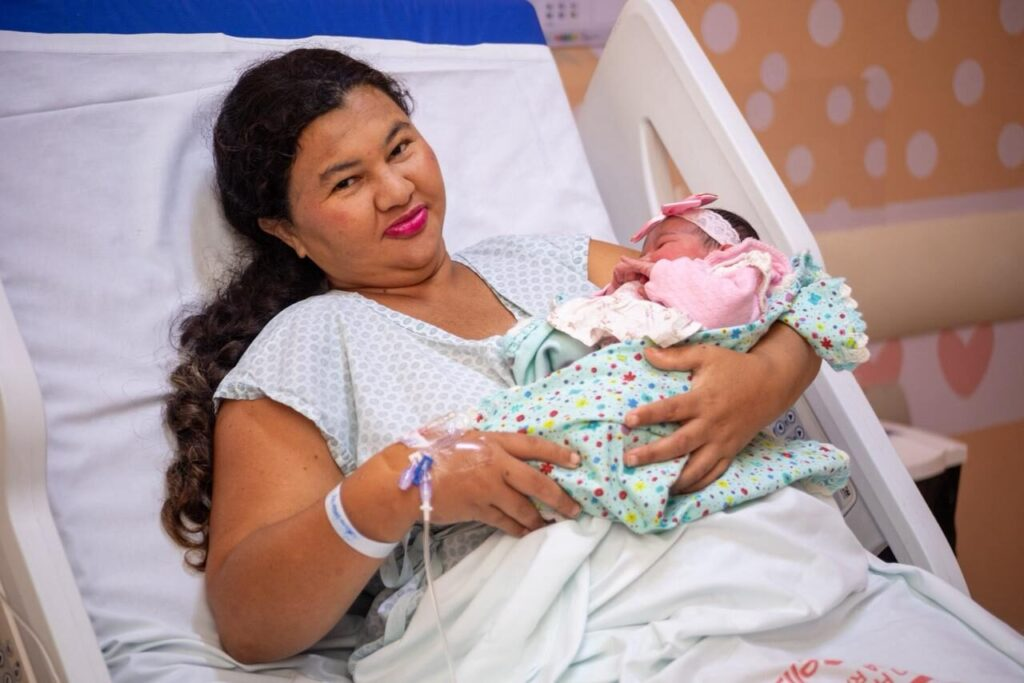 Maria Júlia é a primeira bebê a nascer na rede estadual de saúde do Maranhão