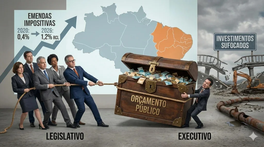 Emendas parlamentares aumentam pressão sobre orçamentos do Nordeste