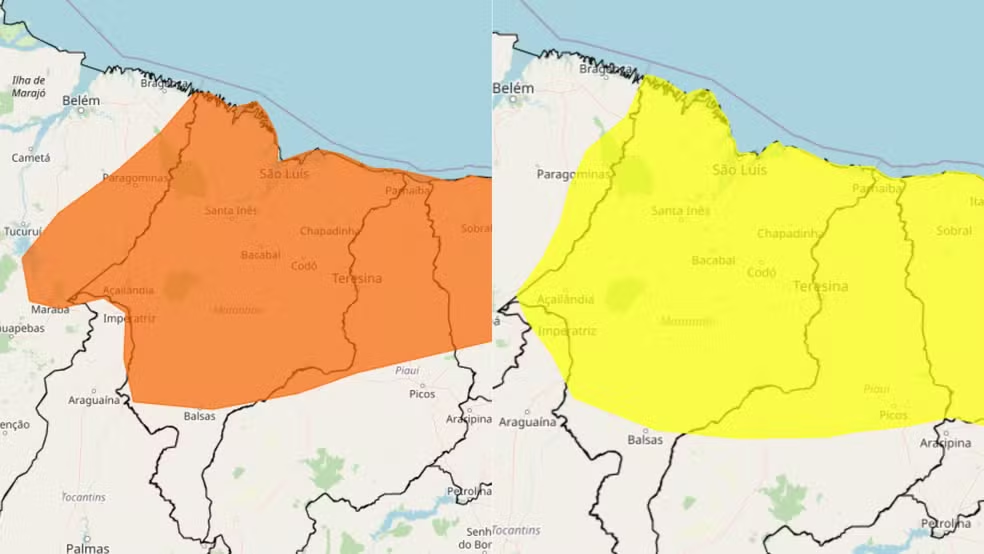 Meteorologia emite alertas de chuvas intensas para todo o Maranhão