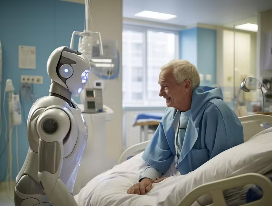Hospital nos Países Baixos testa robô com inteligência artificial para pacientes