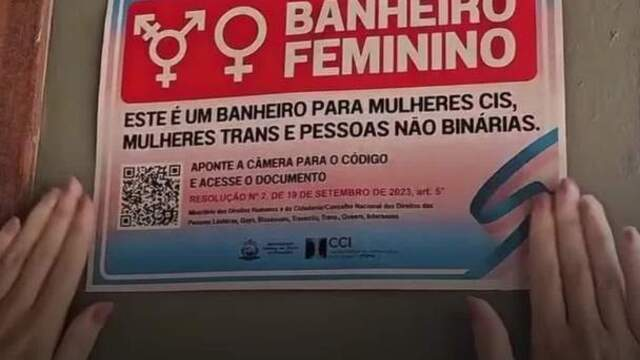 Universidade altera sinalização de banheiros para incluir pessoas trans e não binárias