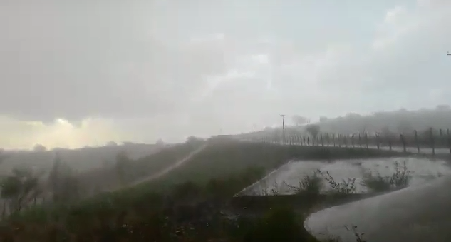 Chuva de granizo ocorre em Porto da Folha no Alto Sertão de Sergipe