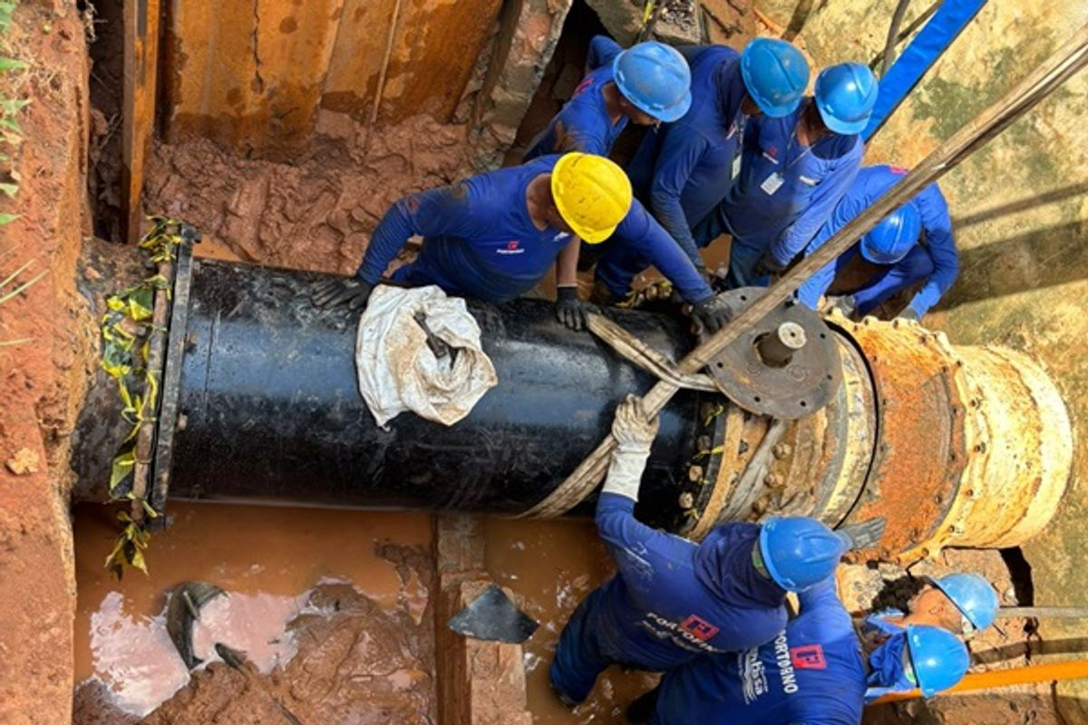 Obra em adutora em Salvador é concluída e abastecimento de água retomado