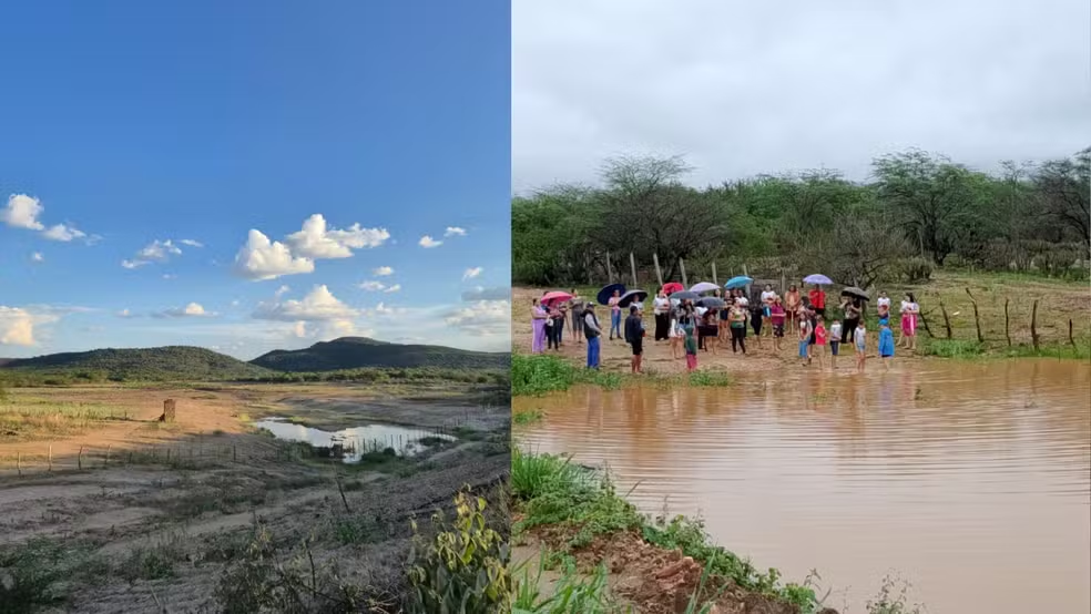 Procissão celebra cheia da barragem após dois anos de seca no Piauí