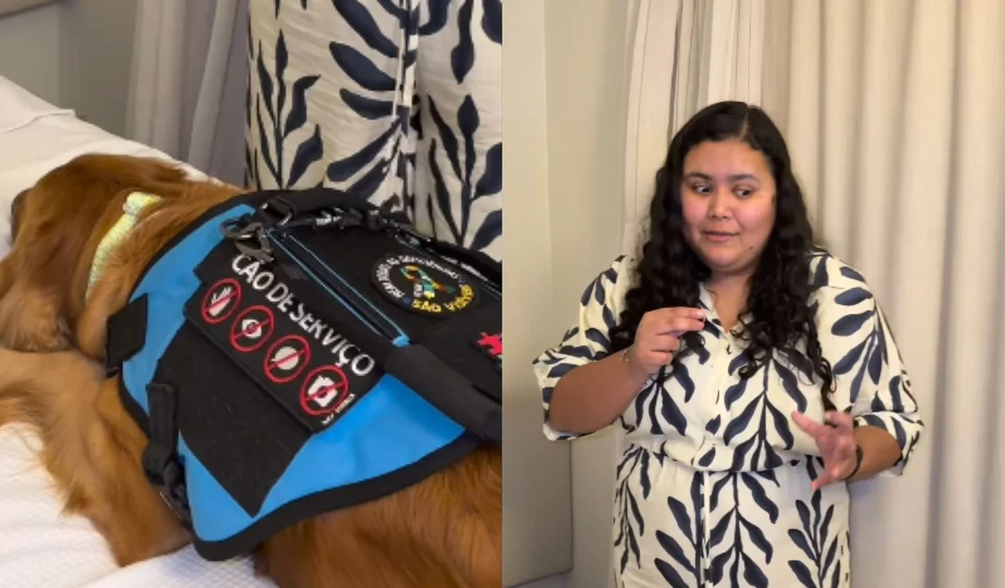 Influenciadora autista impedida de viajar com cão de serviço em Maceió