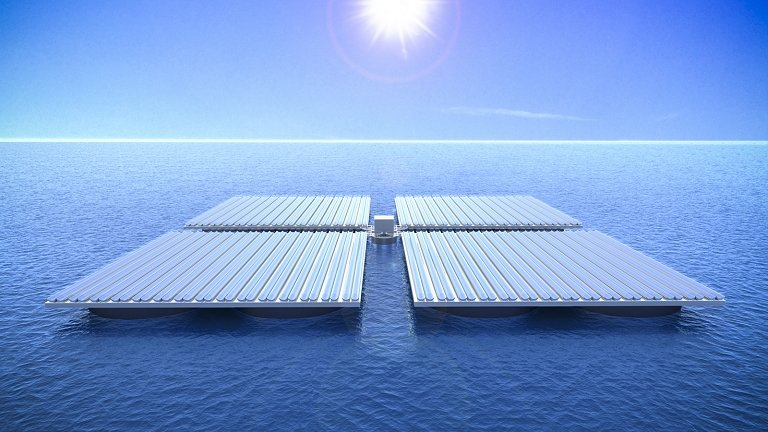 Energia solar no mar pode produzir mais eletricidade que usinas terrestres