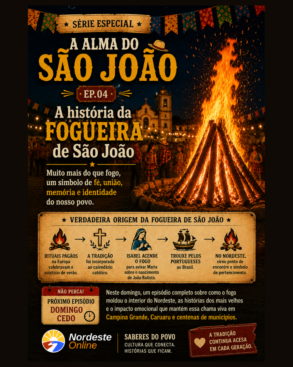 A história da fogueira de São João e a chama que iluminou o Nordeste
